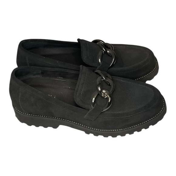 VANELI Black Suede Loafers Size 7 1/2 - Picture 4 of 5